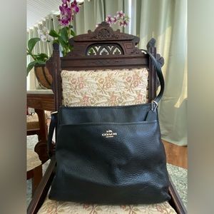 Coach Black Leather Shoulder bag or Crossbody Purse